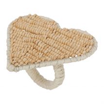Rond de Serviette Coeur en Bois - Côté Table