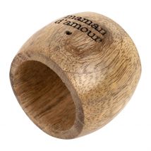 Rond de Serviette Maman en Manguier Naturel - Famille - Jardin D'Ulysse
