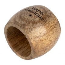 Rond de Serviette Papa en Manguier Naturel - Famille - Jardin D'Ulysse
