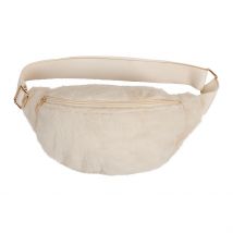 Sac Banane Fausse Fourrure Blanc - Bananez - SEMA Design