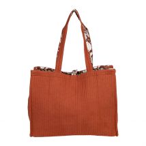 Sac en Coton Matelassé Terracotta - Flaura - SEMA Design