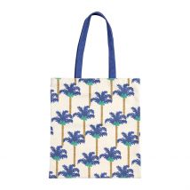 Sac Tote Bag en Coton Palmier Indigo - Mocoa - SEMA Design
