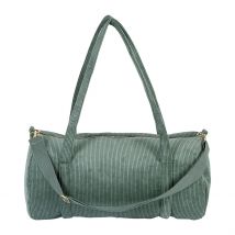 Sac Weekend en Velours Côtelé Vert Emeraude - Funny - SEMA Design