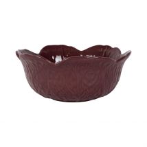 Saladier Chou en Grès Aubergine D22cm - Chou - Côté Table