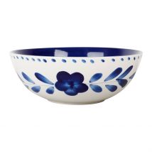Saladier en Grès Indigo et Blanc D20cm - Bellagio - SEMA Design