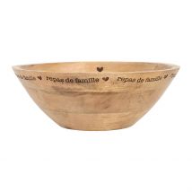 Saladier en Manguier Naturel D30cm - Famille - Jardin D'Ulysse