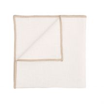 Serviette de Table en Lin et Coton Blanc 40x40cm - Corte - Haomy