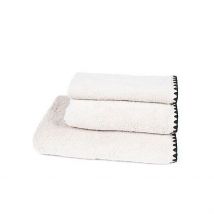 Serviette de Toilette Invité en Coton Craie 30x50cm - Issey - Haomy