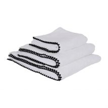 Serviette de Douche en Coton Blanc 90x140cm - Issey - Haomy