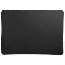 Set de Table Rectangle Simili Cuir Noir 46x33cm - Optic - Asa Selection