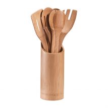 Set Pot avec 7 Ustensiles de Cuisine en Bambou - Zeller