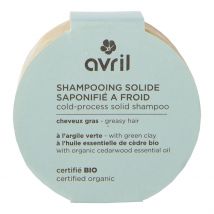 Shampooing Solide Saponifié à Froid Cheveux Gras 100g - Certifié Bio - Avril