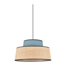 Suspension en Coton et Raphia D38cm Pétrole - Mallorca - Corep