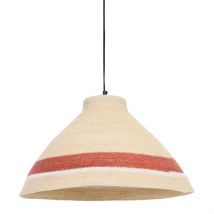 Suspension en Jonc de Mer D49xh32cm Brique - Sumatra - Jonc de Mer - Côté Table