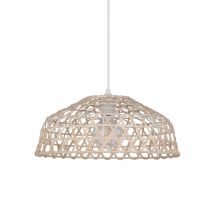 Suspension en Métal et Rotin D38cm Naturel - Bendor - Corep