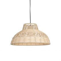 Suspension en Rotin Naturel et Fer D35cm - Bohème - Comptoir de Famille