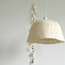 Suspension Non Électrifiée Blanc D41cm - Martine - Papier - Opjet