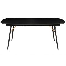 Table à Manger avec Allonge en Placage Chêne Noir 180x105cm - Verona - Zago