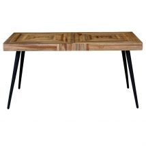 Table à Manger en Teck Recyclé et Métal 150x75cm - Wally - Zago
