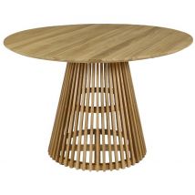 Table à Manger Ronde en Teck Naturel D120cm - Kamala - Zago