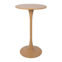 Table Bar Rond en Fer Beige D60cm - Lumi - SEMA Design