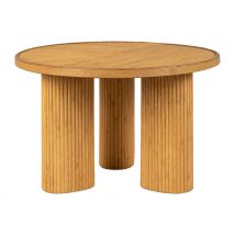 Table Basse 3 Pieds en Bambou et Sapin Naturel D55xh35cm - Saori - SEMA Design