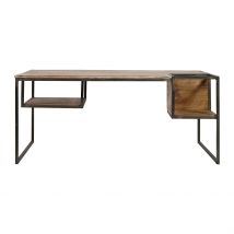 Table Basse en Manguier et Métal 110x60 - Tangram - Jardin D'Ulysse