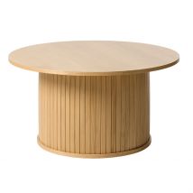 Table Basse en Chêne Naturel D90cm - Nola - Unique