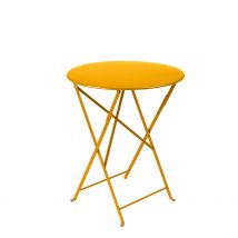 Table de Jardin Ronde Pliante en Acier Miel - Bistro - Fermob