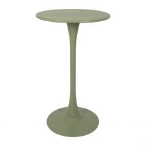 Table Haute d'Extérieur Ronde en Fer Kaki D60xh100cm - Lumi - SEMA Design
