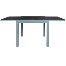 Table Jardin Extensible en Métal Gris 80-160x80cm - Haria - Home Déco Factory