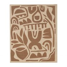 Tableau en Lin Naturel et Brun 40x50cm - Organic - SEMA Design