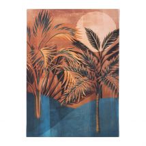 Tableau Tropic Terracotta et Bleu 50x70cm - Gallery - SEMA Design
