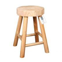 Tabouret en Paulownia Naturel H40cm - Harald - Home Déco Factory