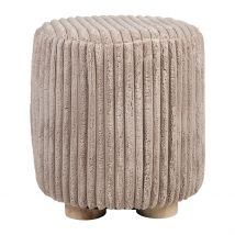Tabouret en Tissu Taupe - Klosen - SEMA Design