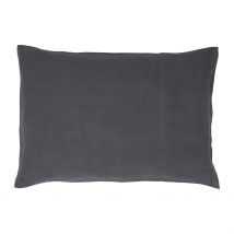 Taie D'oreiller Viti Granit 50x70cm 100% Lin Lavé - Haomy