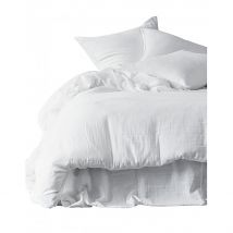 Taie D'oreiller en Gaze de Coton Blanc 65x65cm - Dili - Haomy