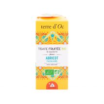 Tisane 15 Sachets Fruitée Bio Saveur Abricot Tilleul et Miel - Terre D'Oc
