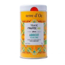 Tisane Abricot Tilleul Fraise- Pot en Métal - 70g Ab - Terre D'Oc
