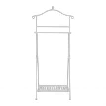 Valet Pliant en Fer Blanc H98cm - Charmet - Comptoir de Famille