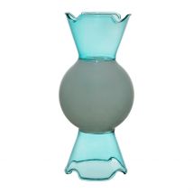 Vase Bonbon en Verre Borosilicate Turquoise H26cm - Pop's - SEMA Design