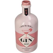 Vase Bouteille de Gin en Grès Rose H21cm - Kersten