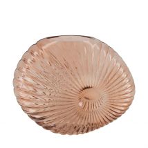 Vase Coquillage en Verre Rose H20cm - Dijk