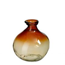 Vase en Verre Recyclé Marron H18cm - Organic - Mica Decorations