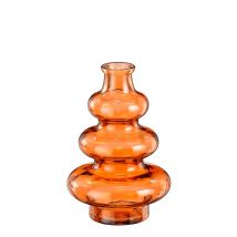 Vase en Verre Recyclé Orange H22cm - Sira - Mica Decorations