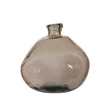 Vase en Verre Recyclé Sablé Sable D16xh18cm - Simplicity - Idée Cadeau - Bastide Diffusion