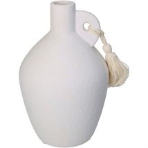 Vase Faience Fine Blanc D14xh20.9cm - Kersten