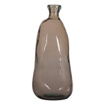 Vase en Verre Recyclé Sablé Sable D34xh73cm - Simplicity - Idée Cadeau - Bastide Diffusion