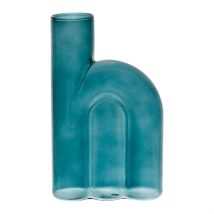Vase Soliflore Émeraude en Verre - Blue Sand - SEMA Design