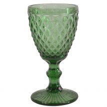 Verre à Pied 20cl Vert - Diamond - Medard de Noblat